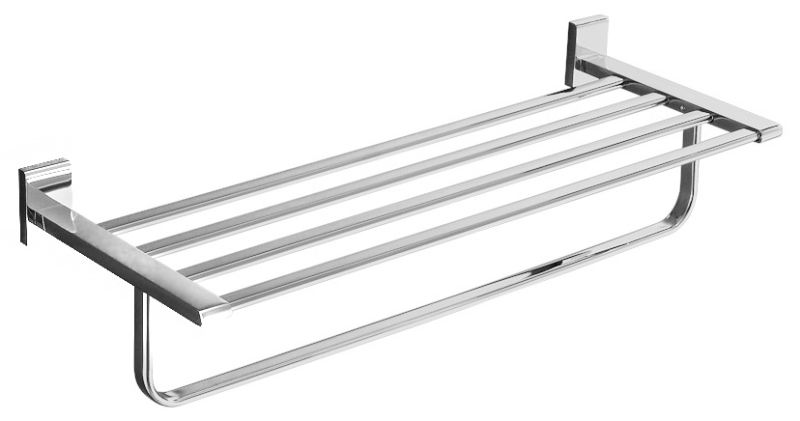 Abagno Towel Shelf With Rail AR-6462-SC