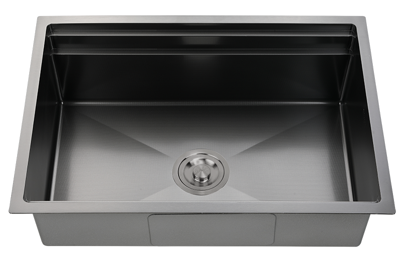 Abagno Single Bowl 2-Tier Kitchen Sink MT-6848-GM