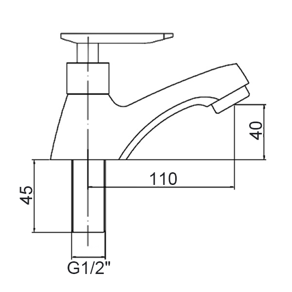 Abagno Basin Tap SDT-012B-SS