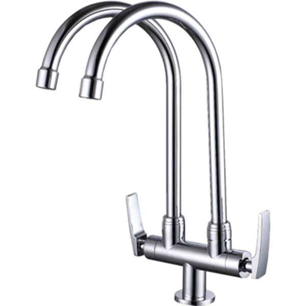 Abagno Pillar Sink Tap With Double Spout T-85058-2