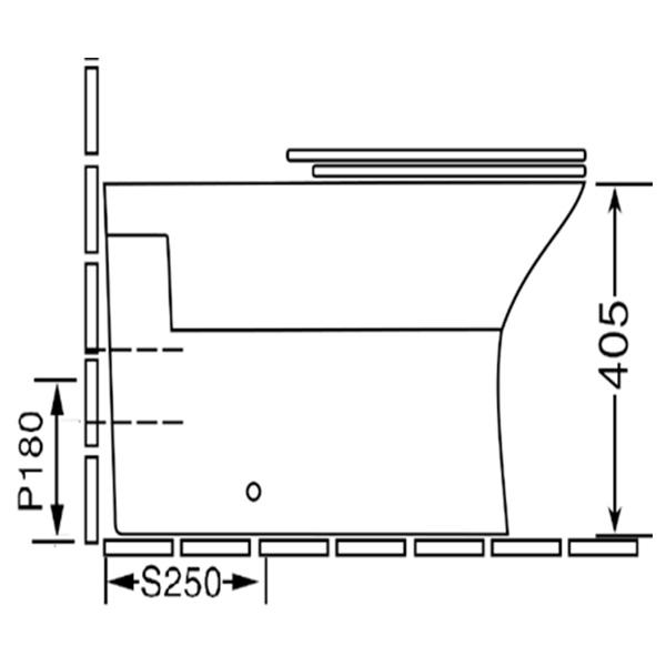 Abagno Pedestal Water Closet ROSA (Top Inlet) Abagno Pedestal Water Closet ROSA (Top Inlet)