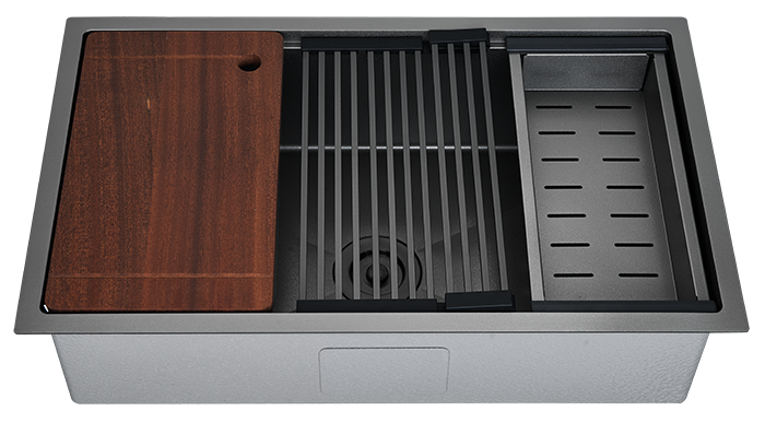 Abagno Under-Mount Single Bowl Kitchen Sink TN-8048-GM