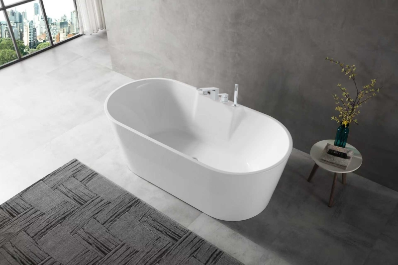 Abagno Free-Standing Bathtub With Mixer K6067GW-M