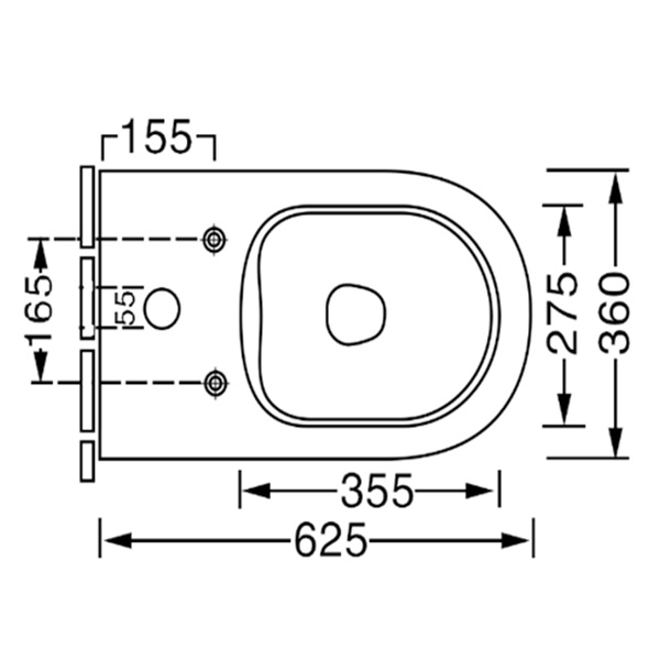 Abagno Pedestal Water Closet ROSA (Top Inlet) Abagno Pedestal Water Closet ROSA (Top Inlet)