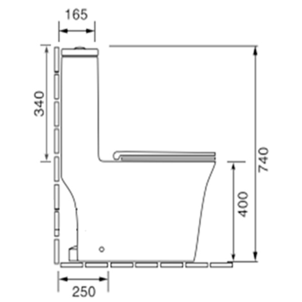 Abagno One Piece Water Closet FERRARA
