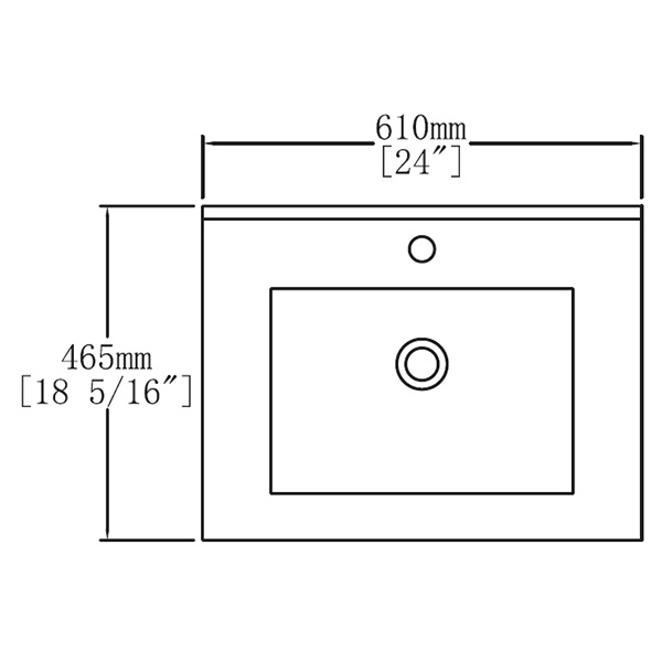 Abagno Mirror Cabinet MCO-6055P-BRW With Basin Cabinet MCB-6060P-BRW