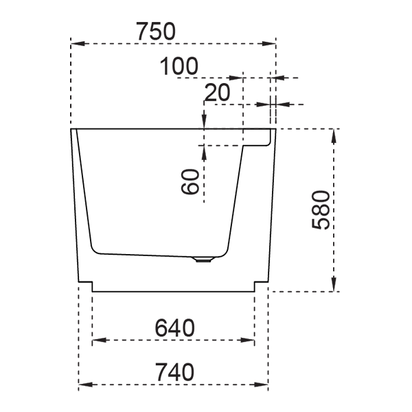 Abagno Free-Standing Bathtub With Mixer K6507MW-M [Matt Black]