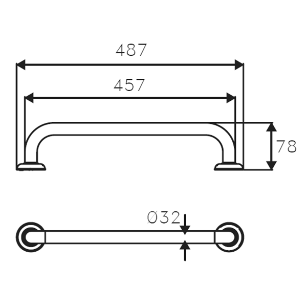 Atget Grab Rail ANH-501-32-457S