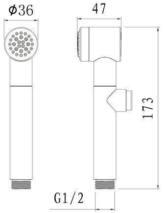 Abagno Hand Bidet Set AR-168BS