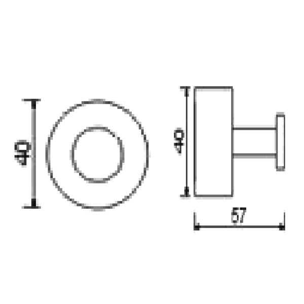 Abagno Robe Hook AR-2682