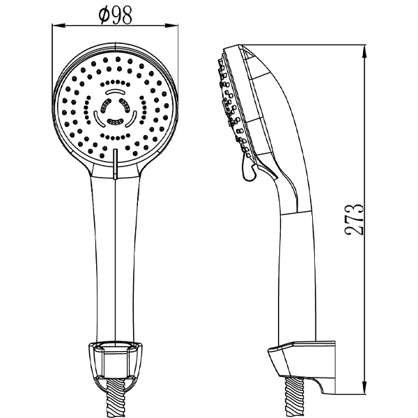 Abagno 3-Jets Hand Shower Set AR-292HS