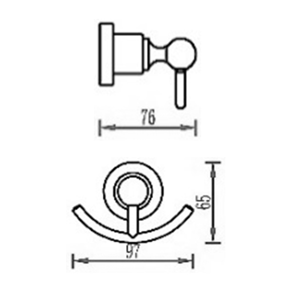 Abagno Robe Hook AR-3882