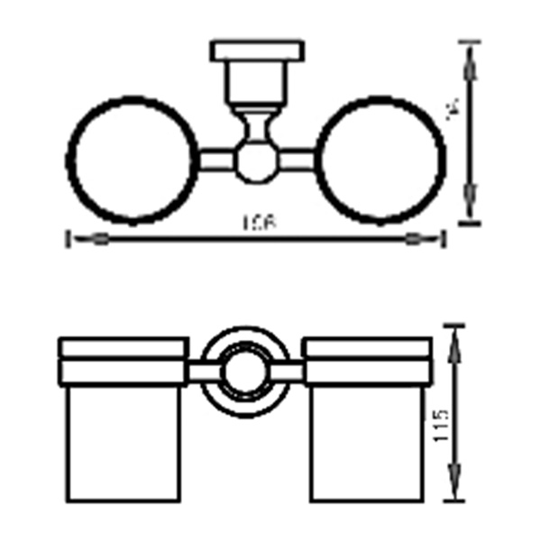 Abagno Tumbler Holder AR-3884D