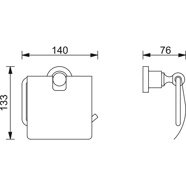 Abagno Paper Holder AR-3886