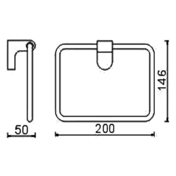 Abagno Towel Ring AR-4180