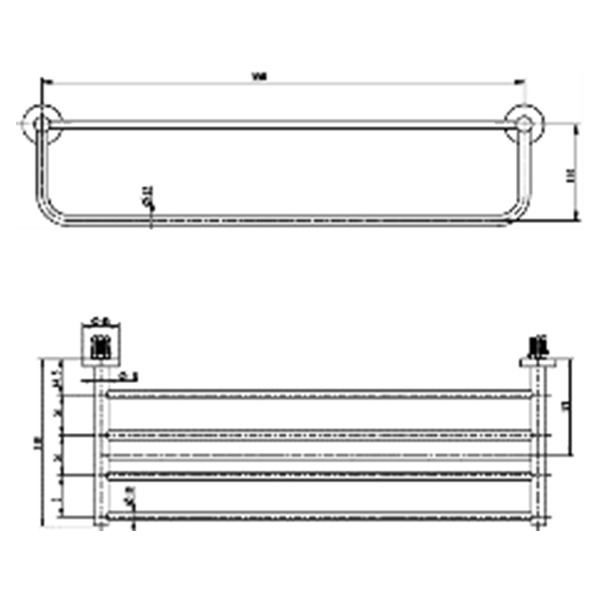 Abagno Towel Rack AR-6162-SS
