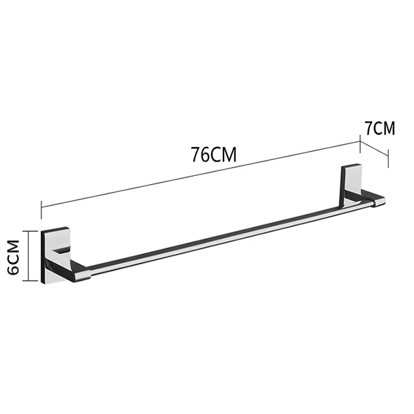 Abagno Single Towel Bar AR-6430-SC 