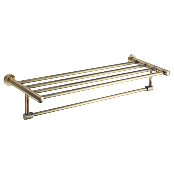 Abagno Towel Shelf With Rail AR-6662-BR