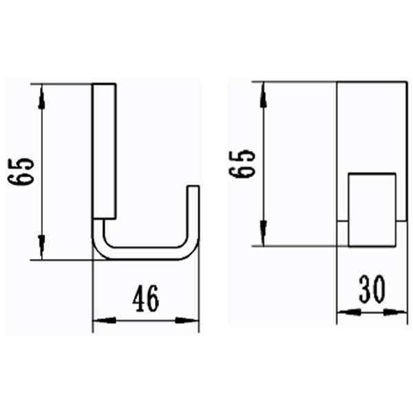 Abagno Robe Hook AR-8182-BN [Black Nickel]