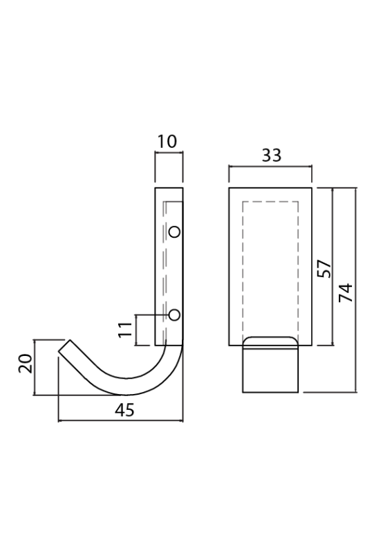 Abagno Robe Hook AR-8182-GS