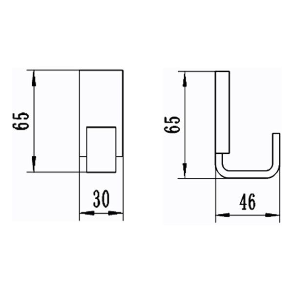 Abagno Robe Hook AR-8182-MB