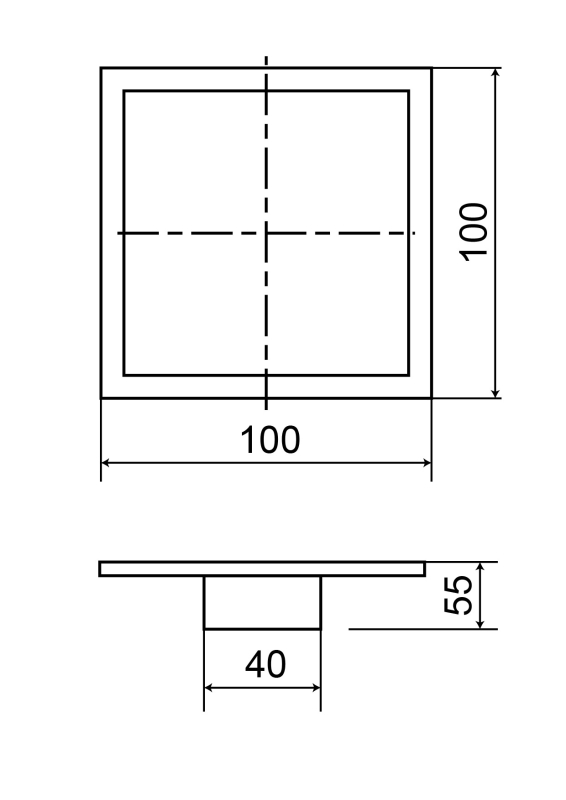 Abagno Floor Drainer FD-1002-BC [100mm]