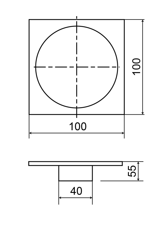 Abagno Floor Drainer FD-1005-BC [100mm]