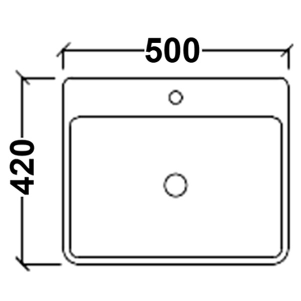 Estillo Wall Hung Wash Basin FOLIGNO 500