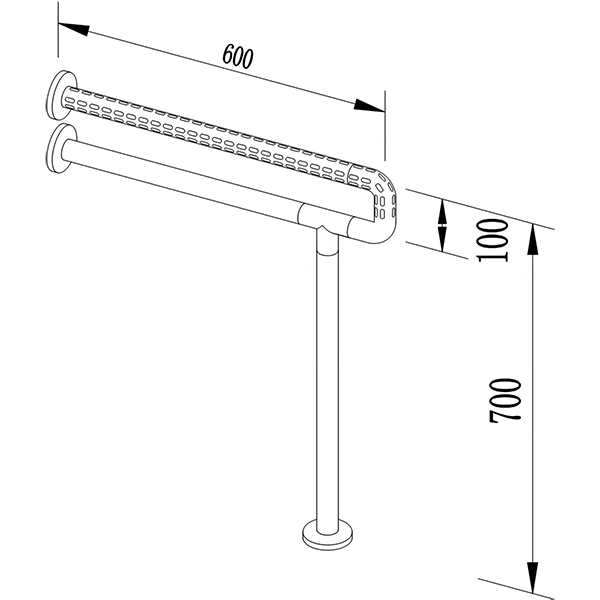 Abagno U-Shape Support Rail GB-35-010U-NW