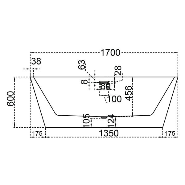 Abagno Free-Standing Bathtub With Mixer K6067GW-M