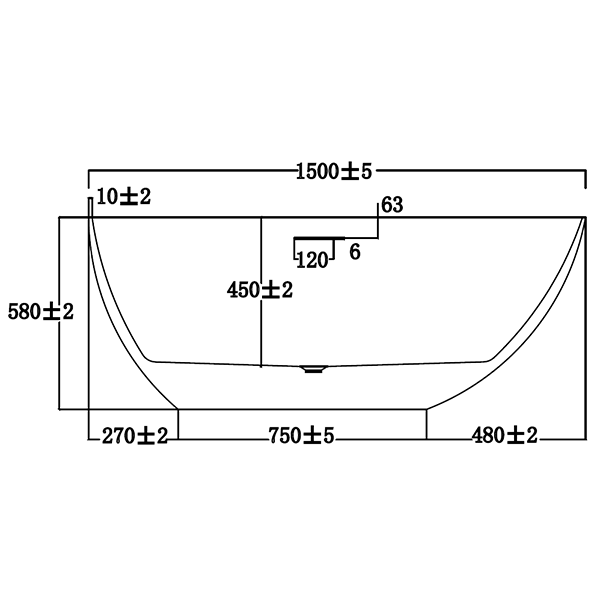 Abagno Free-Standing Bathtub K6075GW