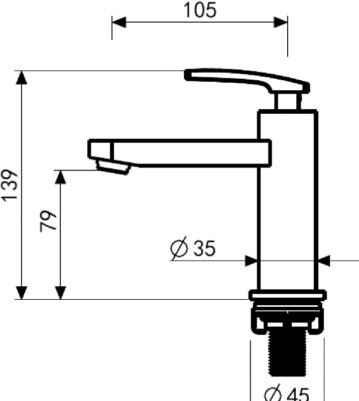 Abagno Basin Tap LCC-8512-CR
