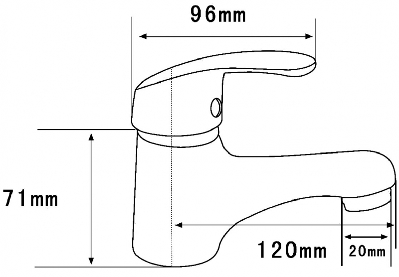 Abagno Basin Mixer LQM-075-CR
