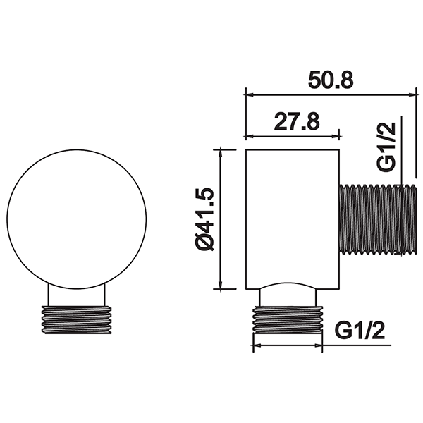 Abagno Water Connection LS-35-50-SS