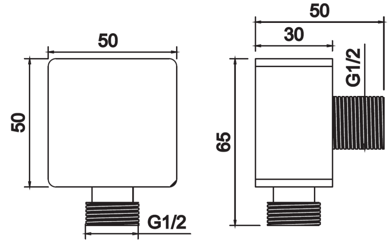 Abagno Water Connection LS-40-50-SS