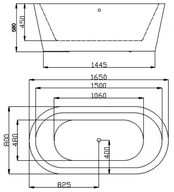 SSWW Free Standing Bath Tub M607-W