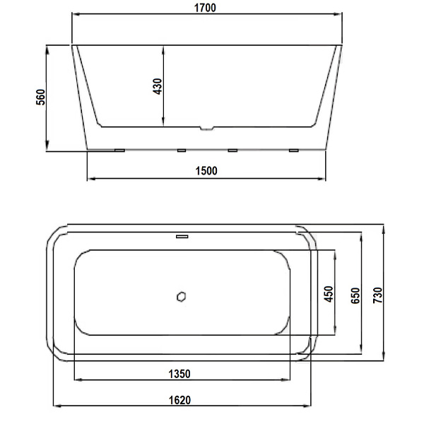 SSWW Free Standing Royal Series Bath Tub M702S-W