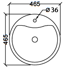 Abagno Above Counter Wash Basin MESSINA ART