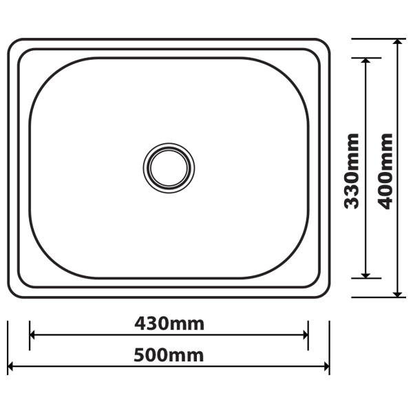 Abagno Top-mount Single Bowl Kitchen Sink MK-5040
