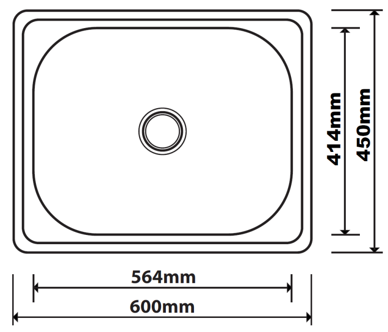 Abagno Single Bowl Kitchen Sink MK-6045
