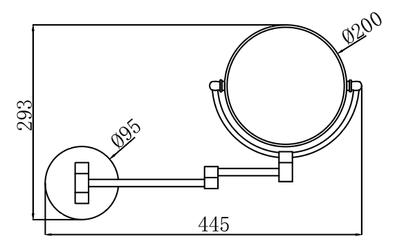 Abagno 8'' LED Magnifying Mirror MM-8057L-CP
