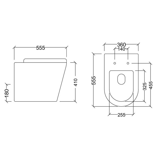 Abagno Back to Wall Pedestal Water Closet MOLISE BW (Back Inlet) Abagno Back to Wall Pedestal Water Closet MOLISE BW (Back Inlet)
