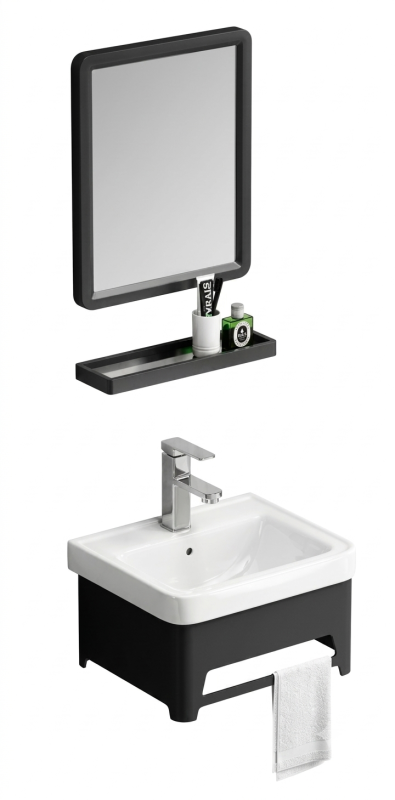 Abagno Bathroom Basin Cabinet MSS-9045S-BLK