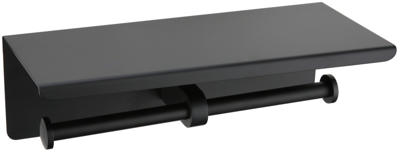 Abagno Double Paper Holder PH-308-MB [Matt Black]