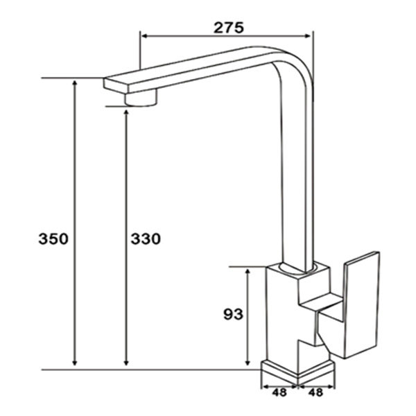 Abagno Kitchen Sink Mixer SAM-190-SS