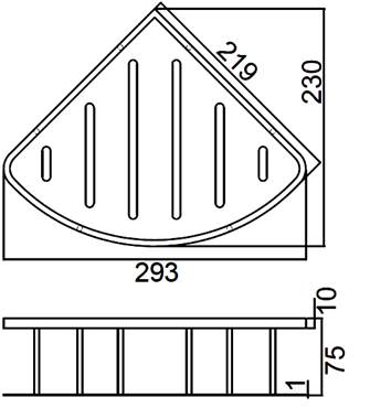 Abagno Corner Basket SC-3070-GS