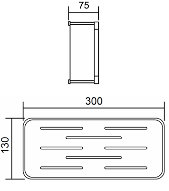 Abagno Bathroom Basket SC-3420-GS