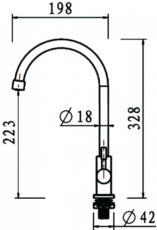 Abagno Sink Tap SCT-018-SS