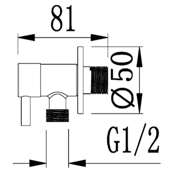 Abagno Angle Valve SCT-093-SC 