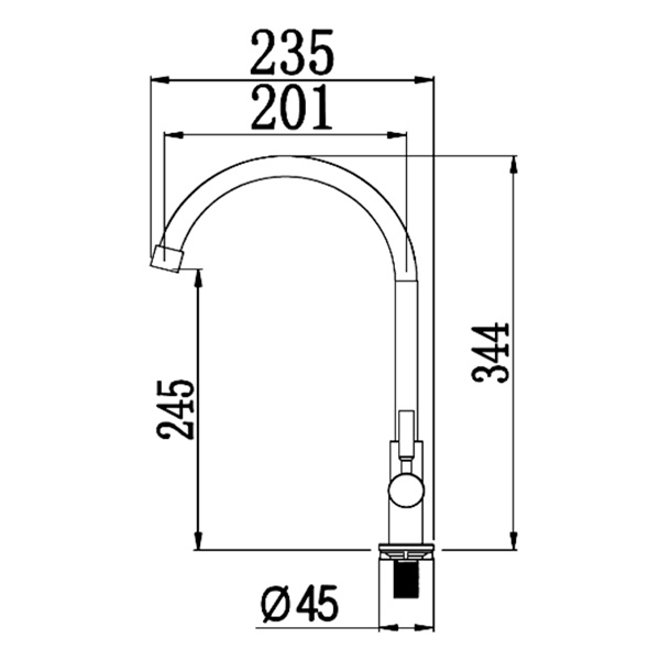 Abagno Sink Tap SCT-228-SS